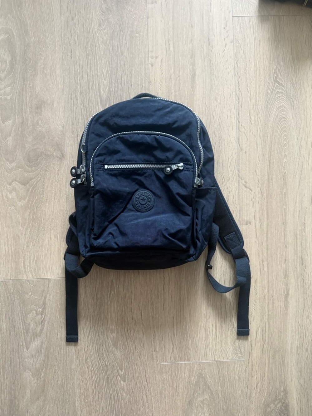 Kipling Navy Small Backpack with Front Pocket